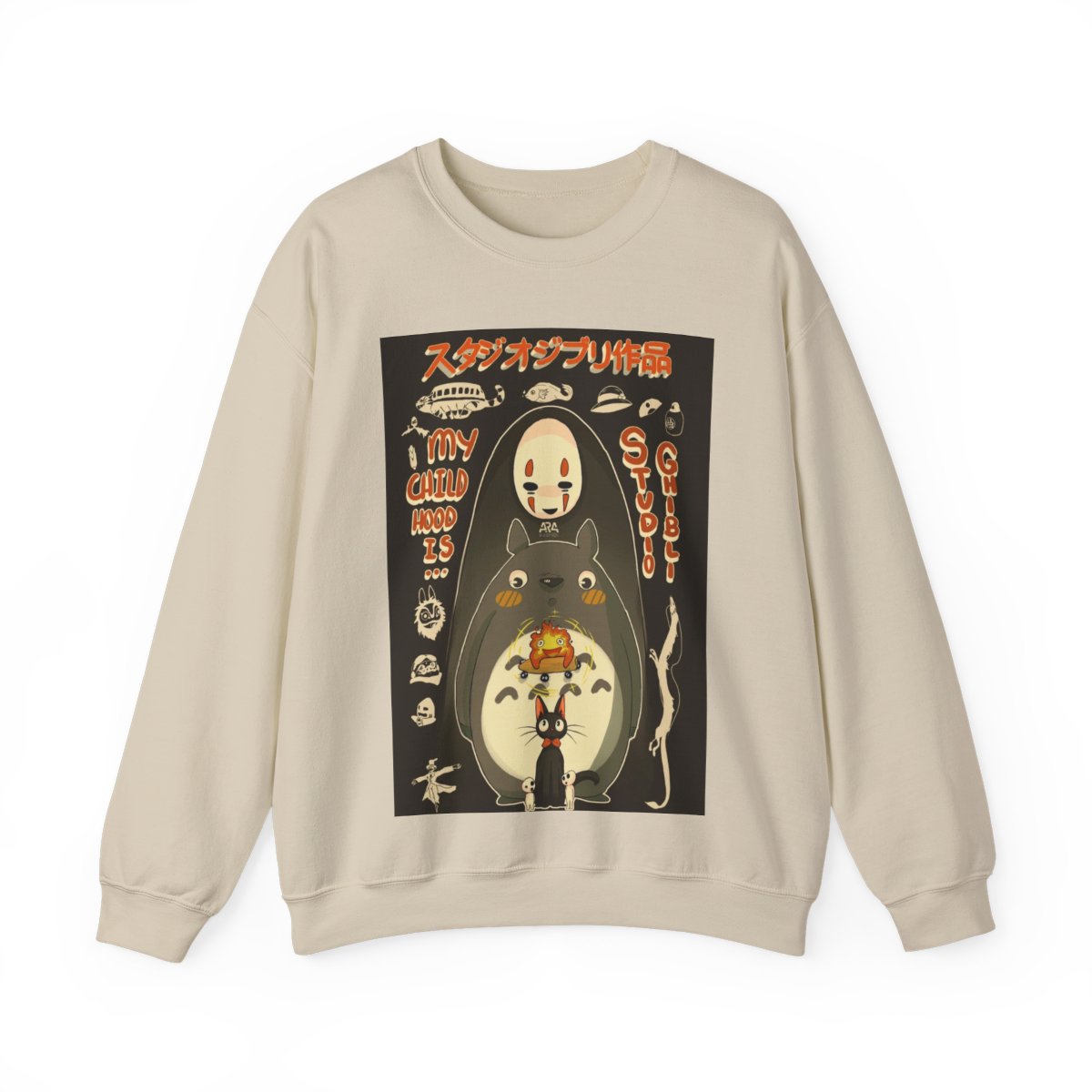 Studio Ghibli Sweatshirt Black Edition - alternate angle 5, merchandise