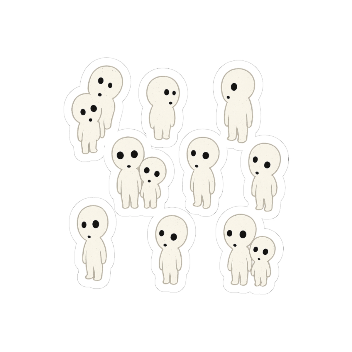 Mystical Tree Spirits Stickers | Ethereal Forest Vinyl Decals