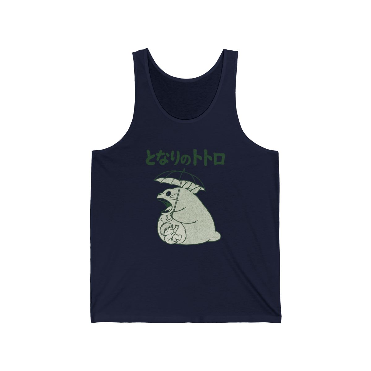 Studio Ghibli My Neighbor Totoro Group Outline Muscle Tank Top - alternate angle 2, merchandise