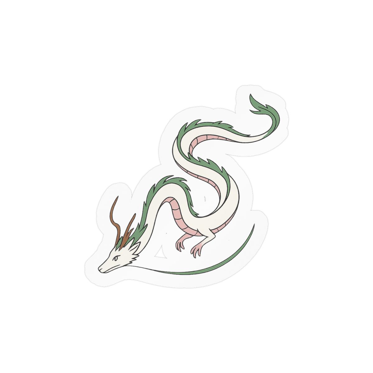 Haku Dragon Sticker | Mystical Fantasy Vinyl Decal - alternate angle 2, merchandise
