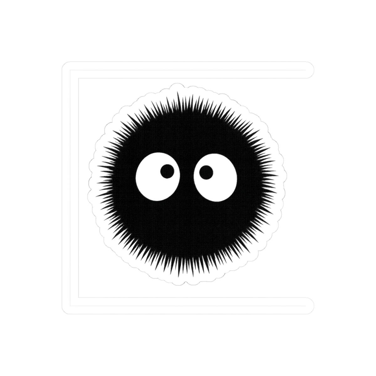 Whimsical Soot Sprite Sticker | Cute Ghibli Vinyl Decal - alternate angle 1, merchandise