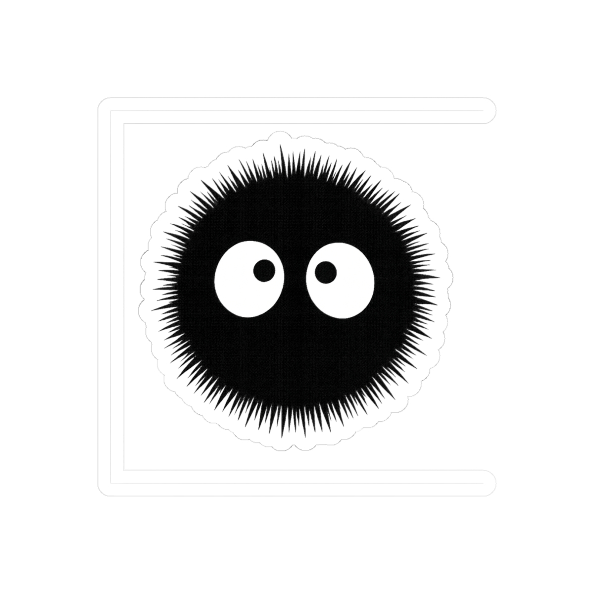 Whimsical Soot Sprite Sticker | Cute Ghibli Vinyl Decal - alternate angle 2, merchandise