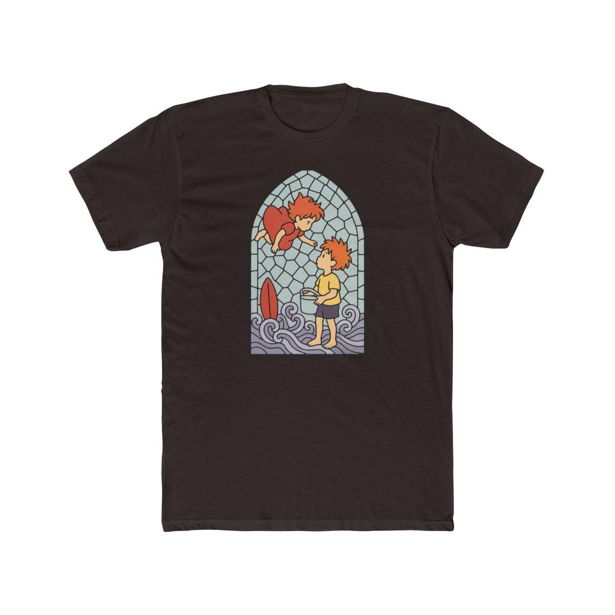 Studio Ghibli Ponyo Stained Glass Duo T-Shirt - alternate angle 2, merchandise