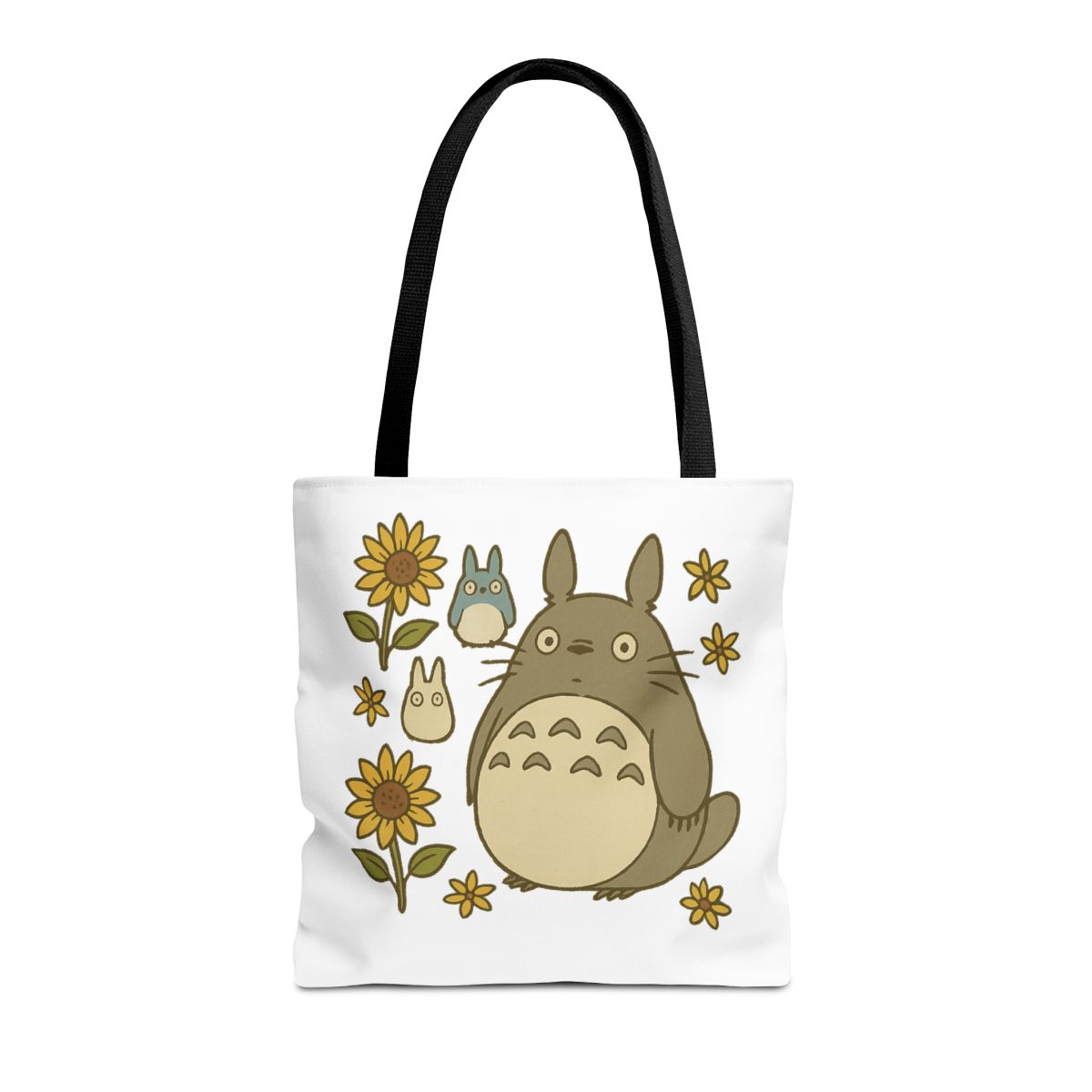 My Neighbor Totoro Floral Tote Bag | Studio Ghibli Reusable - alternate angle 4, merchandise