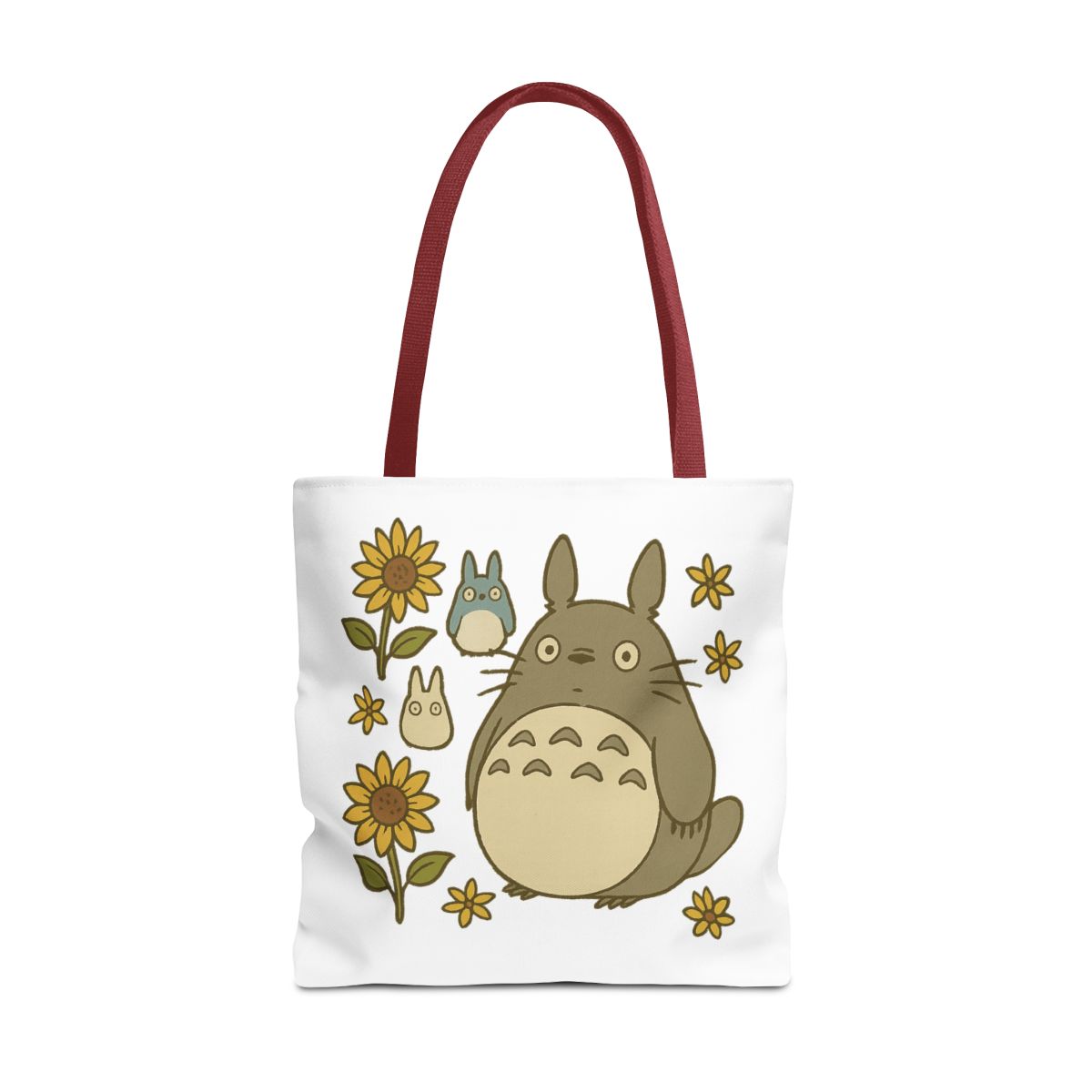 My Neighbor Totoro Floral Tote Bag | Studio Ghibli Reusable - alternate angle 2, merchandise