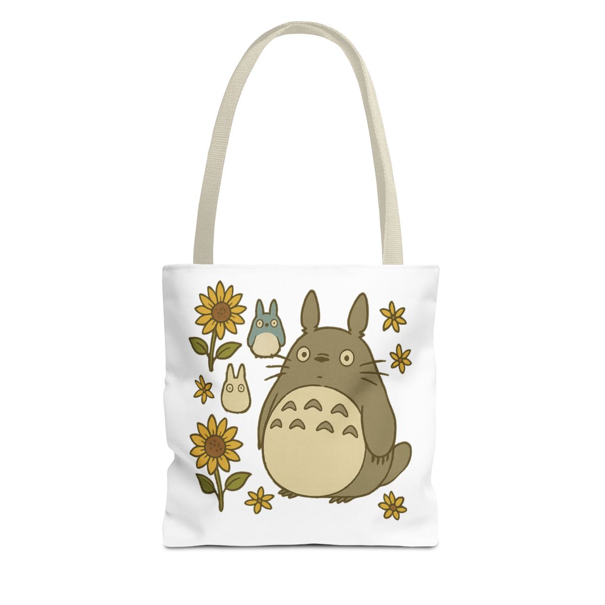 My Neighbor Totoro Floral Tote Bag | Studio Ghibli Reusable - alternate angle 3, merchandise