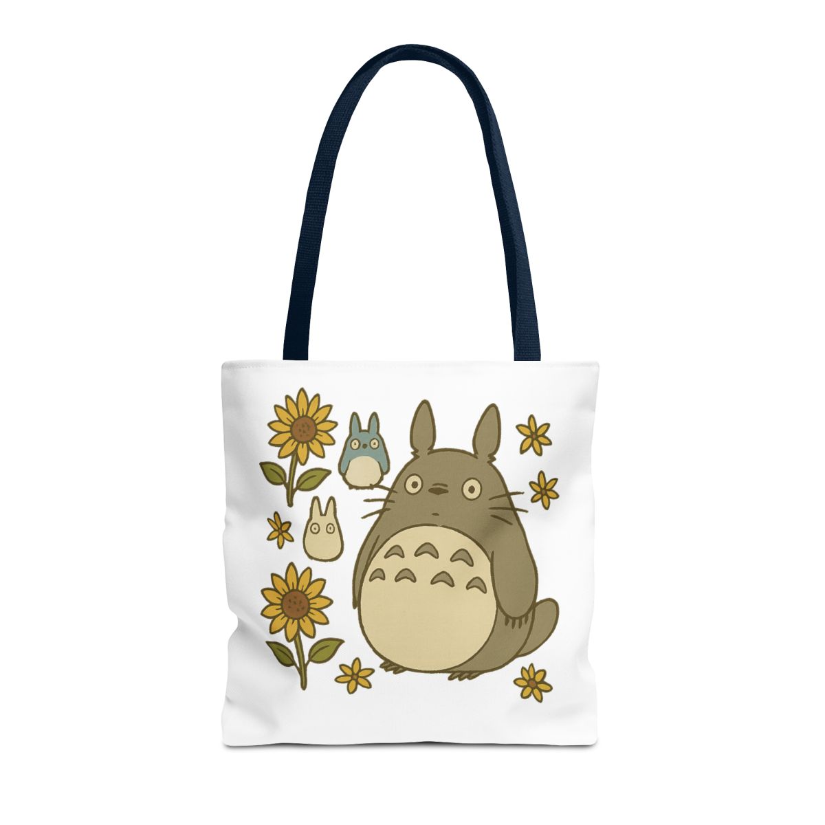 My Neighbor Totoro Floral Tote Bag | Studio Ghibli Reusable - Official Bags & Totes merchandise