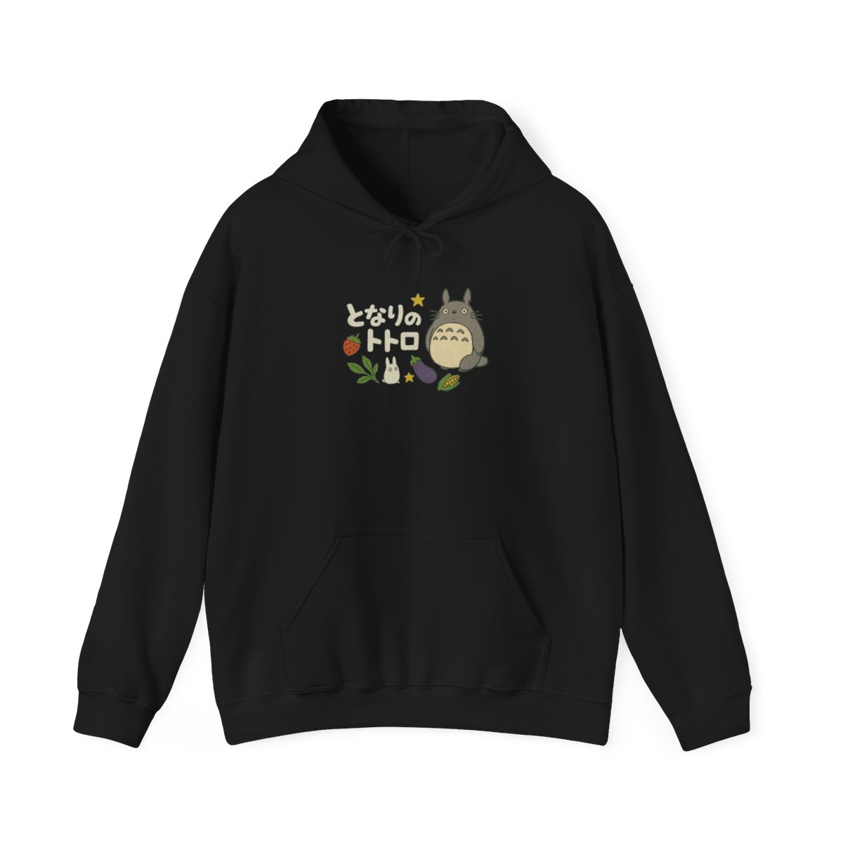 My Neighbor Totoro Veggie Patch Embroidered Cropped Zipper Hoodie