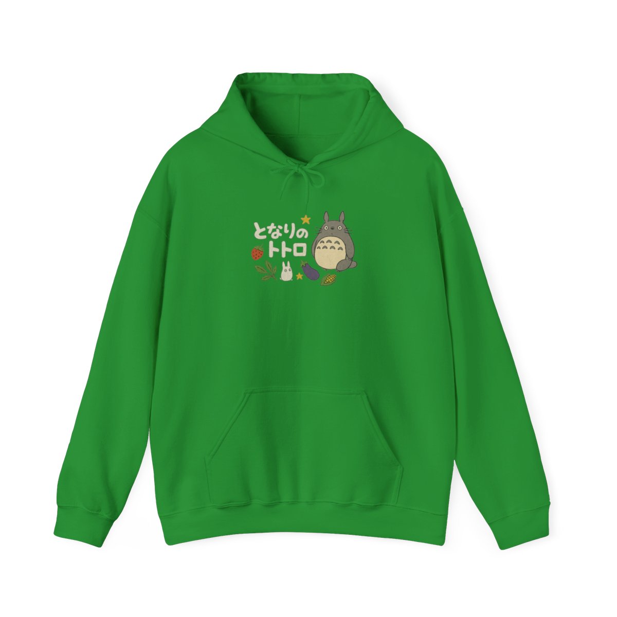 My Neighbor Totoro Veggie Patch Embroidered Cropped Zipper Hoodie - Official Hoodies merchandise
