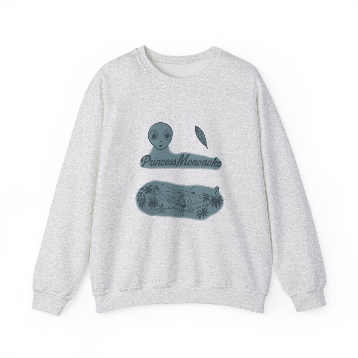 Princess Mononoke Studio Ghibli Icons Quarter Zip Sweatshirt - alternate angle 5, merchandise
