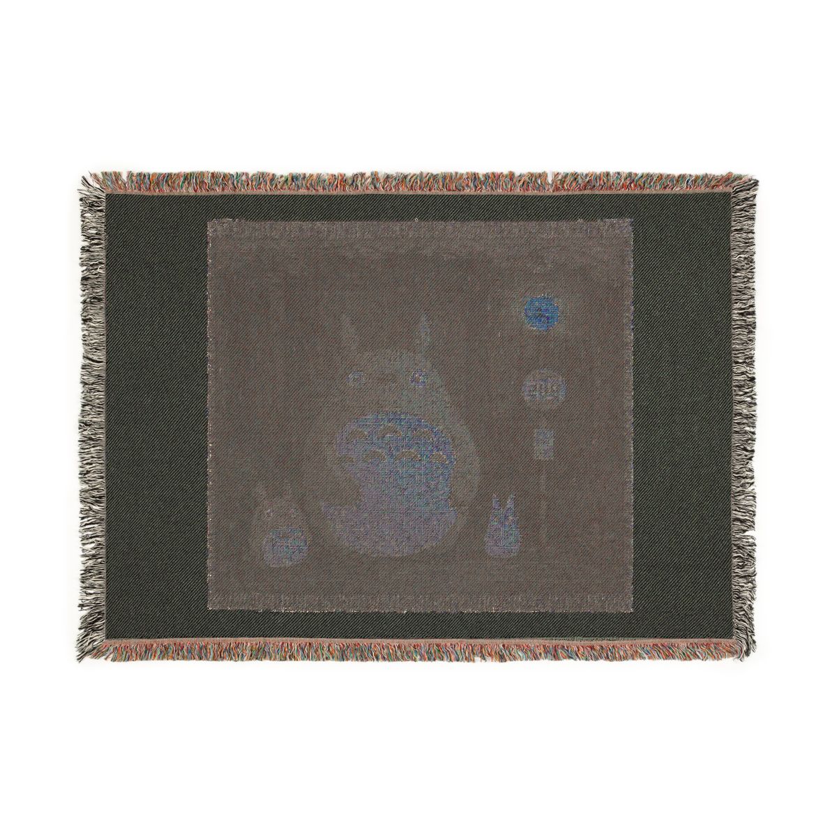 Forest Spirit Family Woven Blanket | Cozy Anime Home Decor - alternate angle 1, merchandise