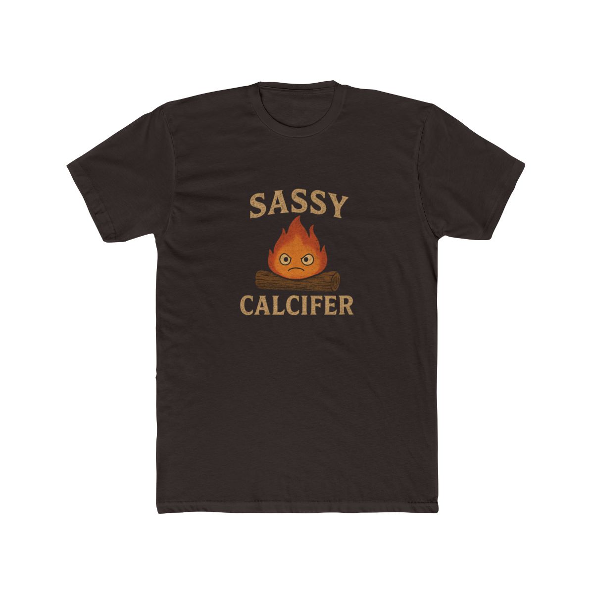 Sassy Calcifer Studio Ghibli T-Shirt - alternate angle 3, merchandise