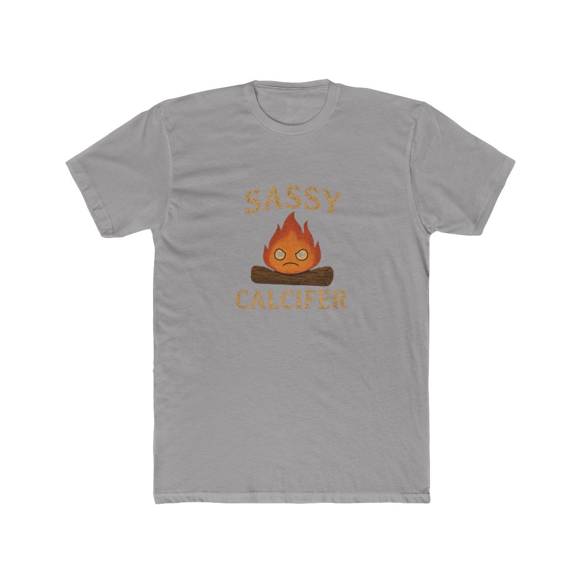 Sassy Calcifer Studio Ghibli T-Shirt - alternate angle 2, merchandise