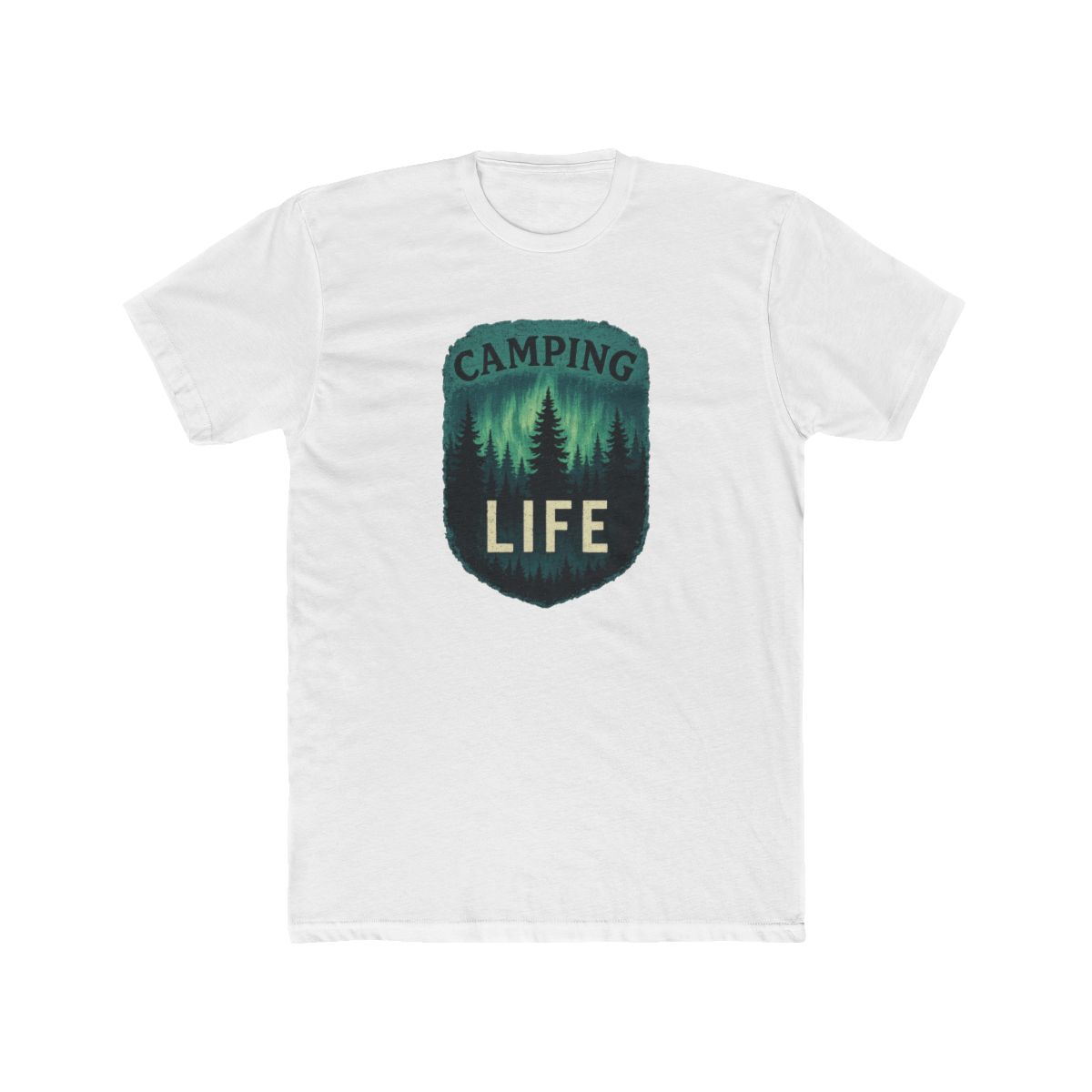 Vintage Pine Forest Camping Landscape T-Shirt