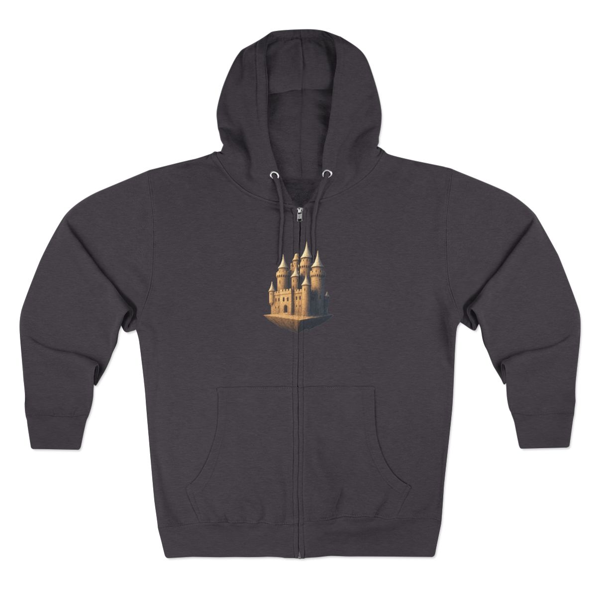Sustainable Zip Hoodie Castle in The Sky - alternate angle 2, merchandise