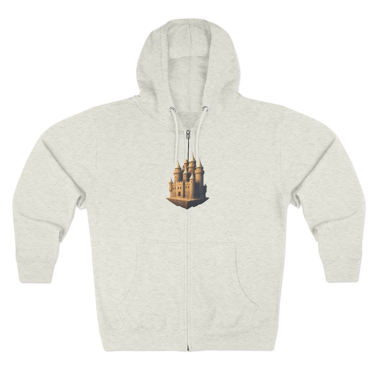 Sustainable Zip Hoodie Castle in The Sky - alternate angle 4, merchandise