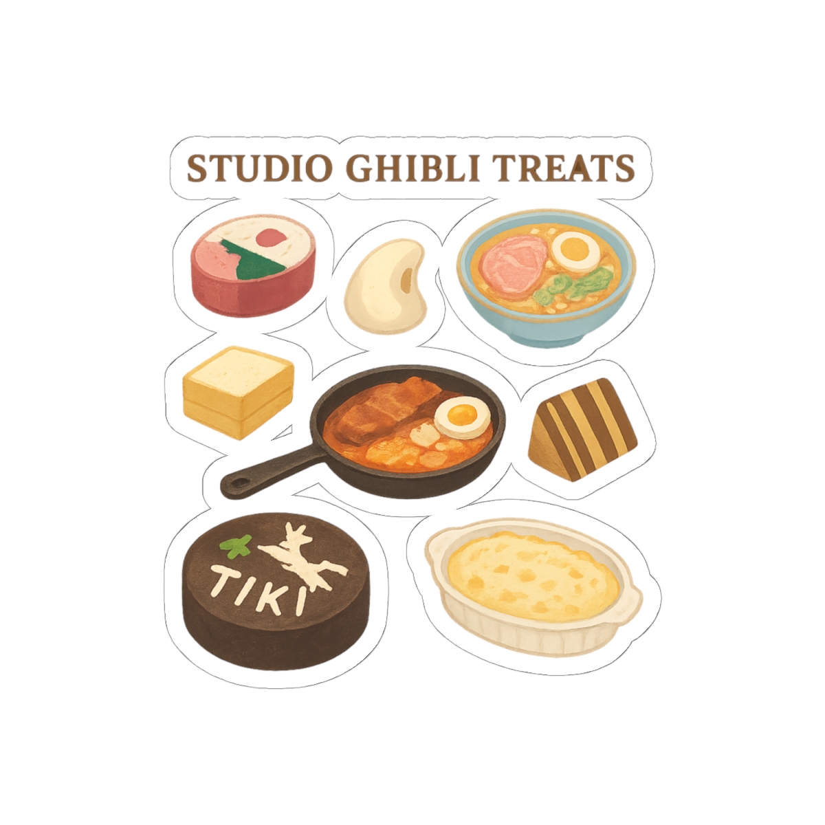 Studio Ghibli Magical Treats Sticker | Cute Anime Vinyl Decal - alternate angle 1, merchandise