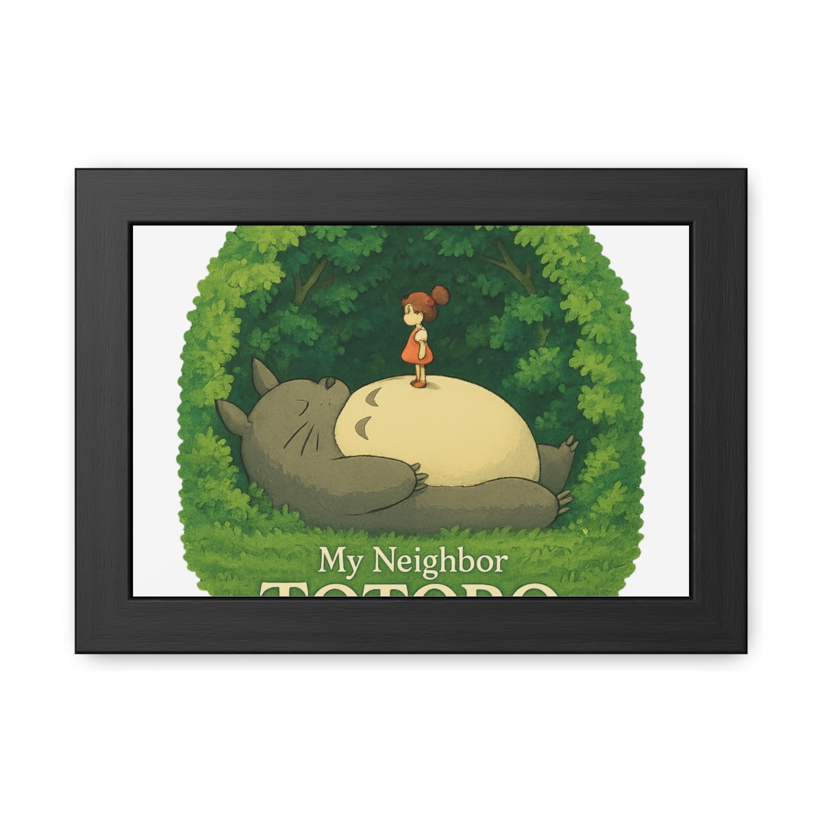 Mei Totoro Belly Triumph | Studio Ghibli Poster, Totoro Print, Anime Wall Art - alternate angle 5, merchandise