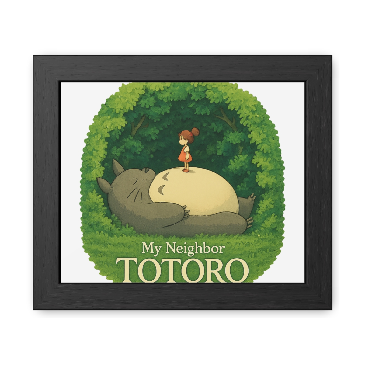 Mei Totoro Belly Triumph | Studio Ghibli Poster, Totoro Print, Anime Wall Art - alternate angle 4, merchandise
