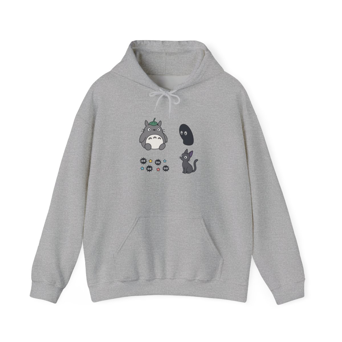 Studio Ghibli Totoro No-Face Embroidered Hoodie - alternate angle 3, merchandise