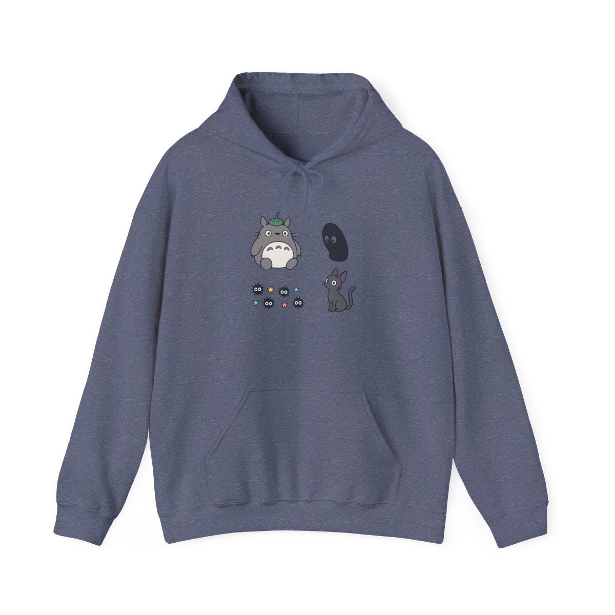 Studio Ghibli Totoro No-Face Embroidered Hoodie - Official Hoodies merchandise