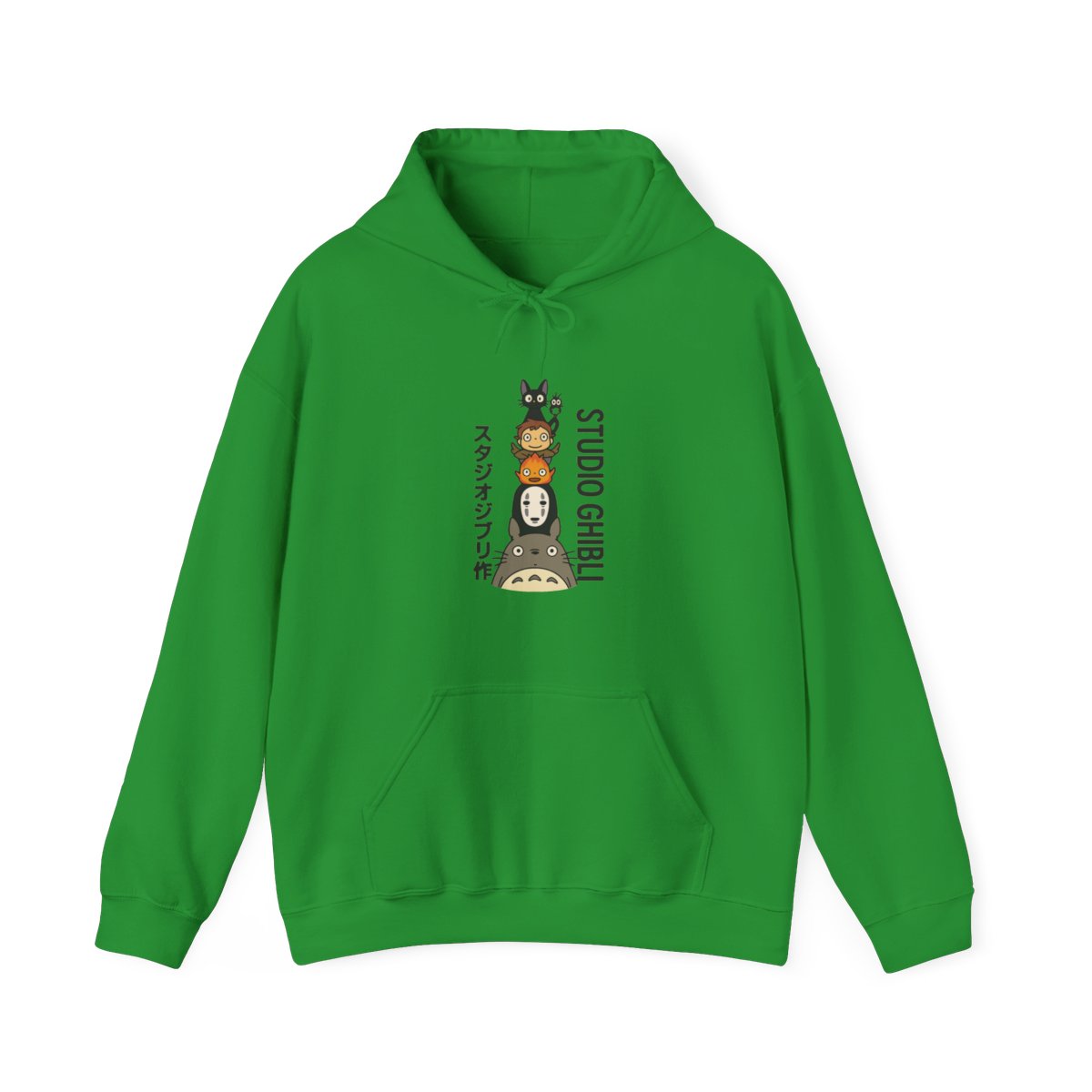 Studio Ghibli Totoro No-Face Stacked Graphic Hoodie - alternate angle 4, merchandise