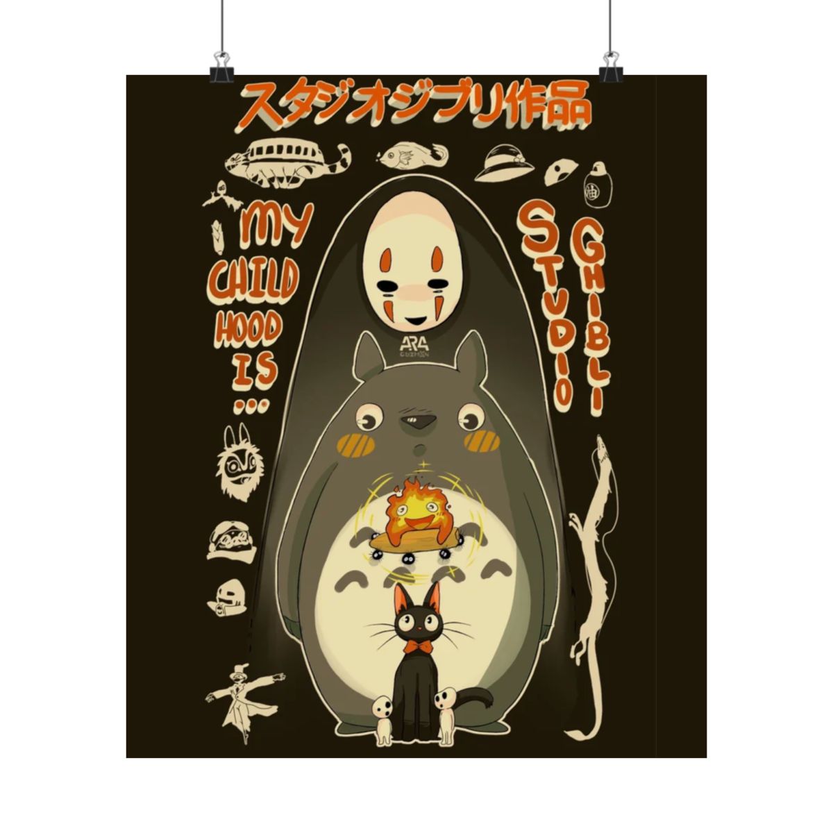 Studio Ghibli Anime Wall Art Print