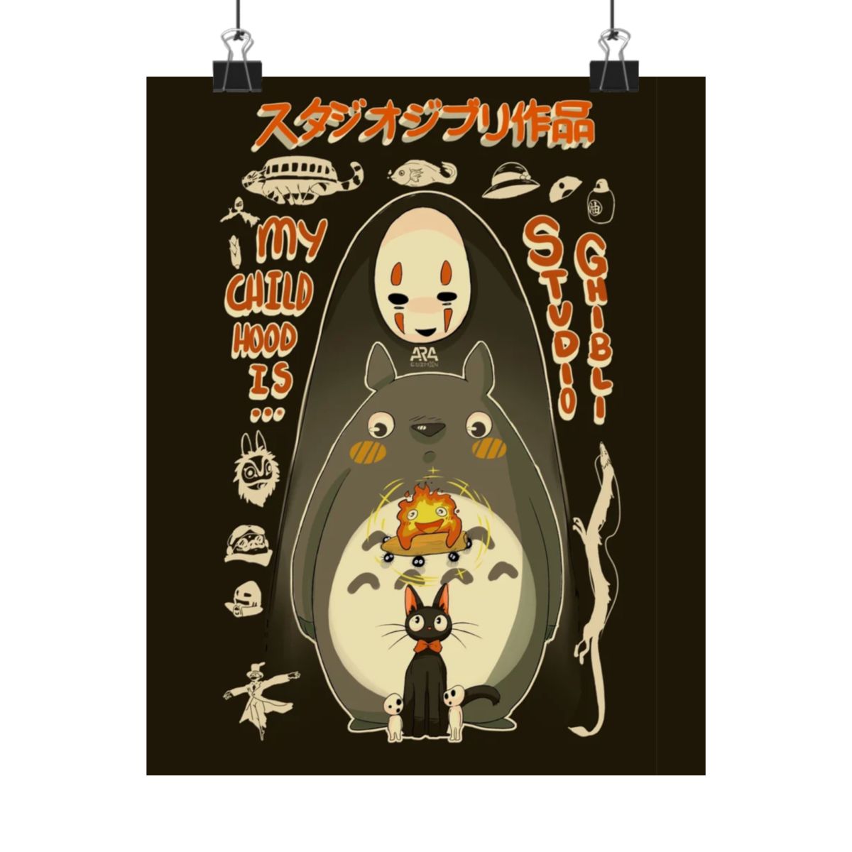 Studio Ghibli Anime Wall Art Print - Official Posters & Wall Art merchandise