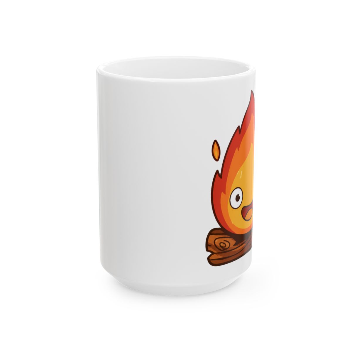 Calcifer Fire Demon Howl's Moving Castle Mug - alternate angle 2, merchandise