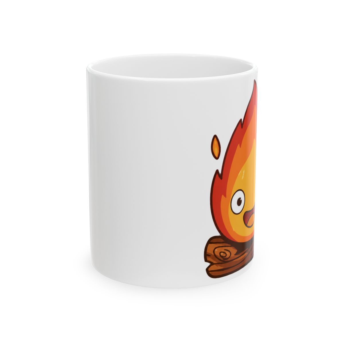 Calcifer Fire Demon Howl's Moving Castle Mug - alternate angle 1, merchandise