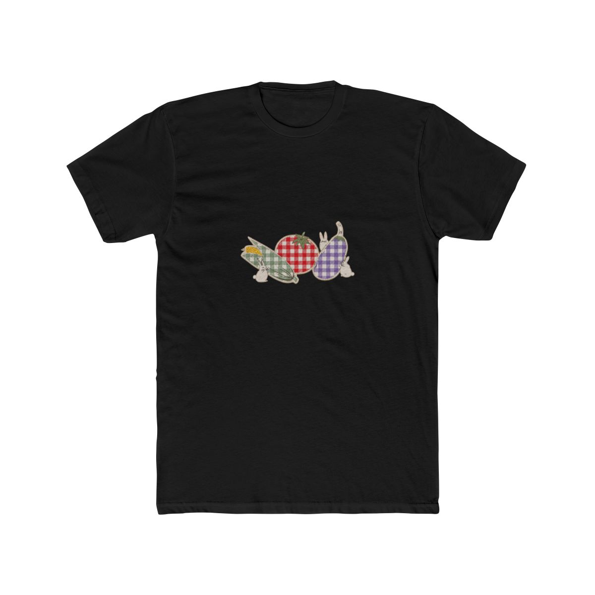 Studio Ghibli® My Neighbor Totoro Gingham Veggies Ribbed Cropped T Shirt