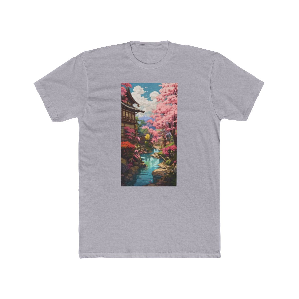 Cherry Blossom Studio Ghibli Inspired T Shirt - alternate angle 4, merchandise