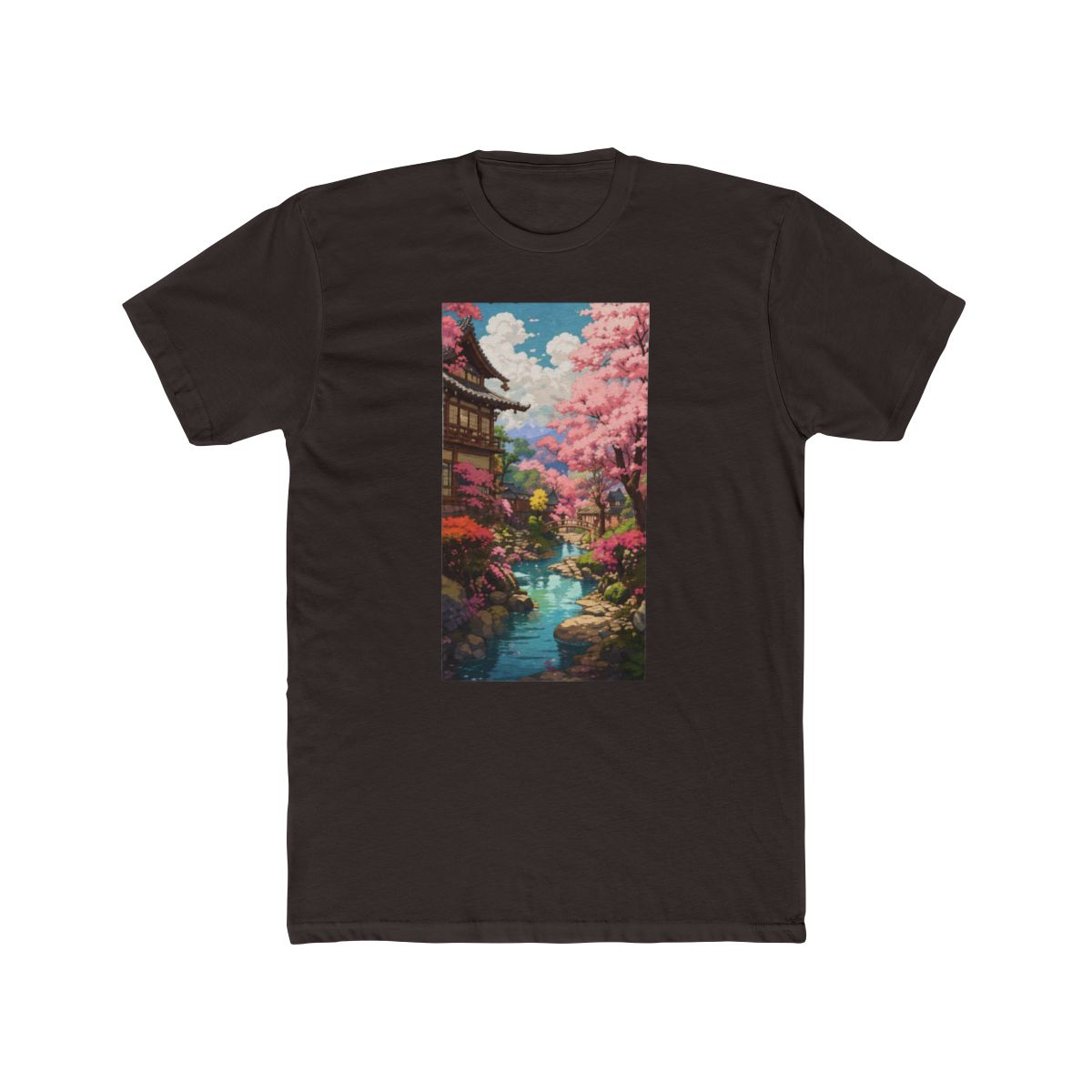 Cherry Blossom Studio Ghibli Inspired T Shirt - alternate angle 2, merchandise