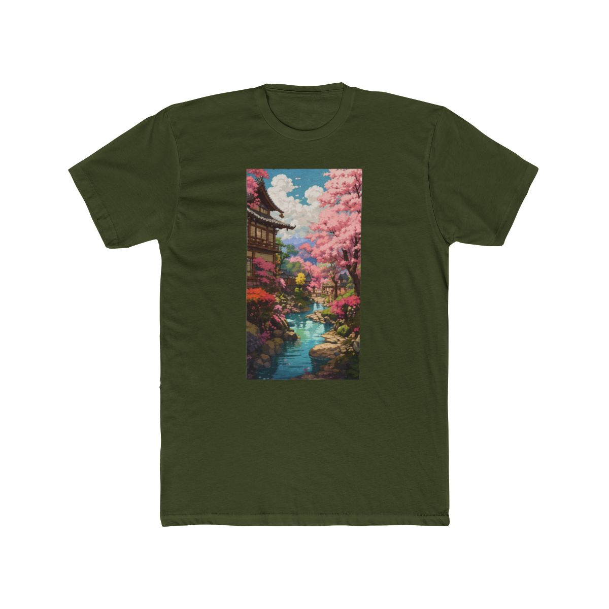 Cherry Blossom Studio Ghibli Inspired T Shirt - alternate angle 5, merchandise