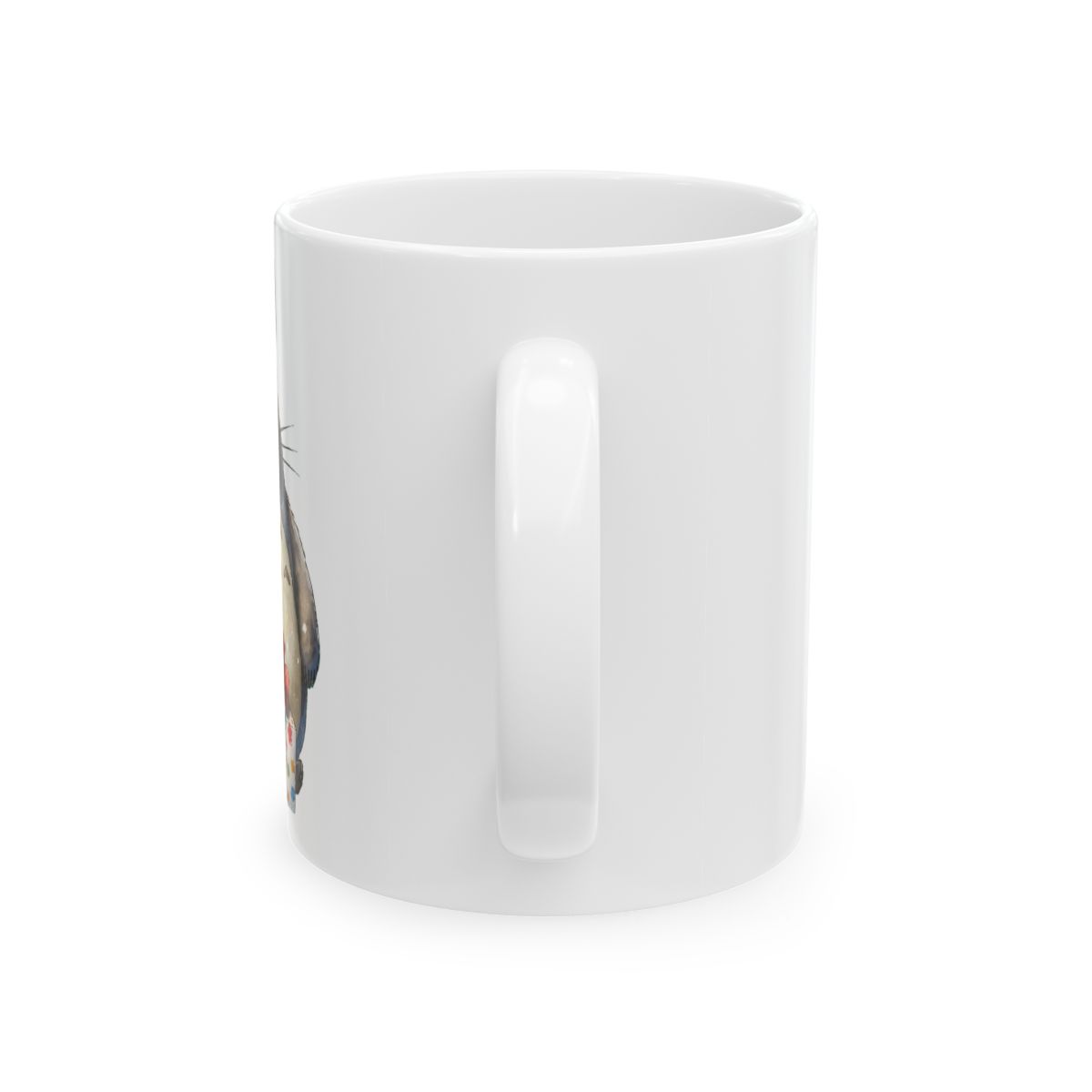 Totoro Christmas Watercolour Mug - Studio Ghibli Inspired Gift - alternate angle 3, merchandise