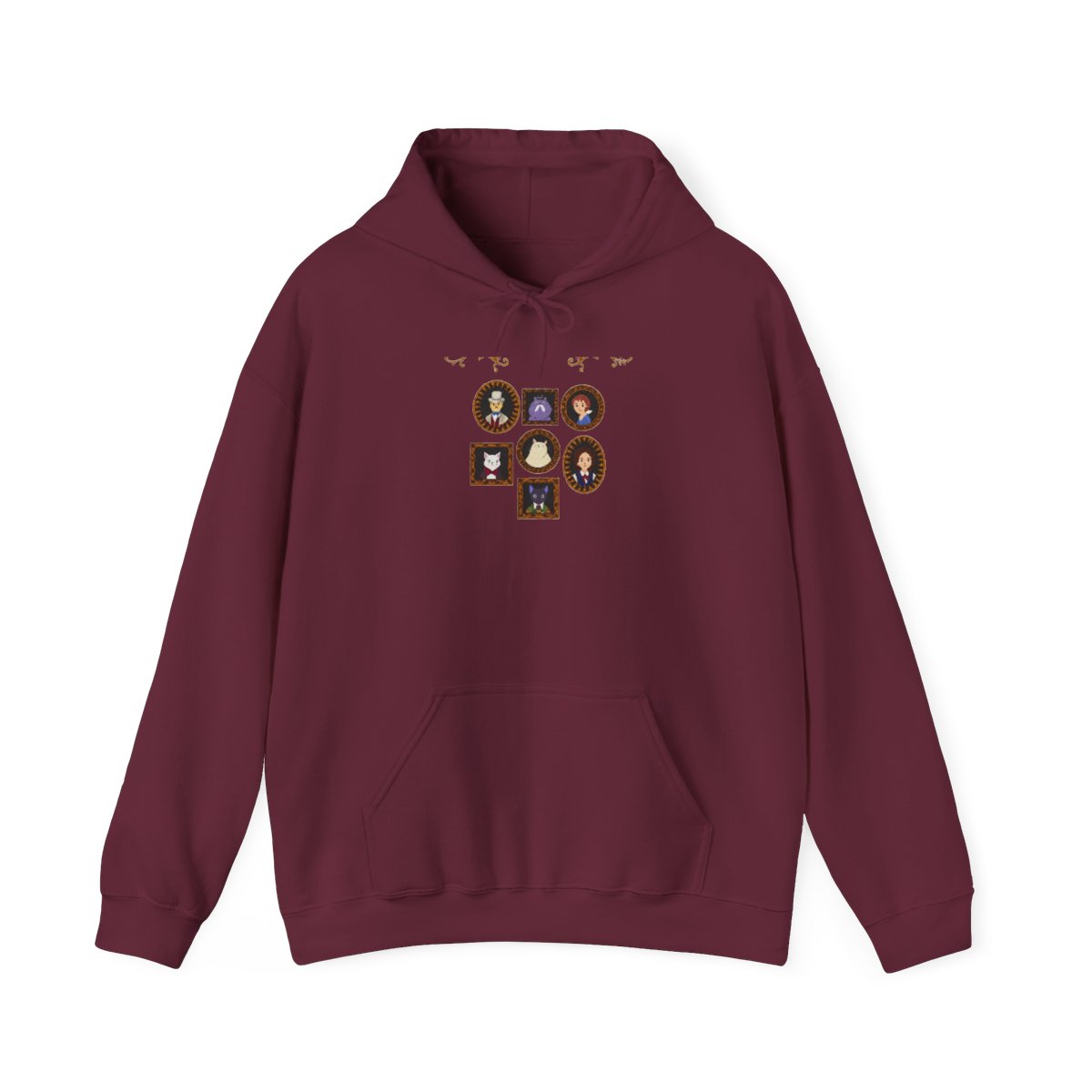Studio Ghibli® The Cat Returns Character Frame Portraits Hoodie - alternate angle 4, merchandise
