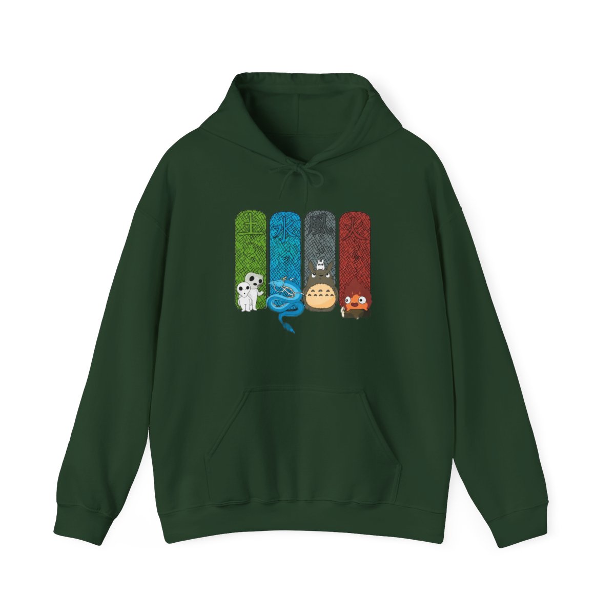 Studio Ghibli Hoodie Totoro Spirited Forest Jumper - alternate angle 5, merchandise
