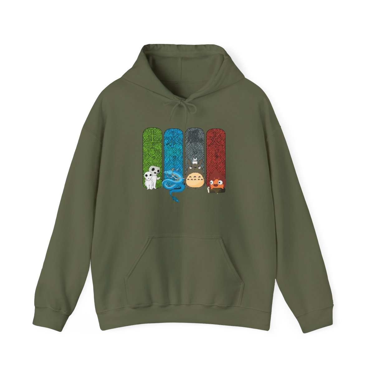 Studio Ghibli Hoodie Totoro Spirited Forest Jumper - alternate angle 2, merchandise
