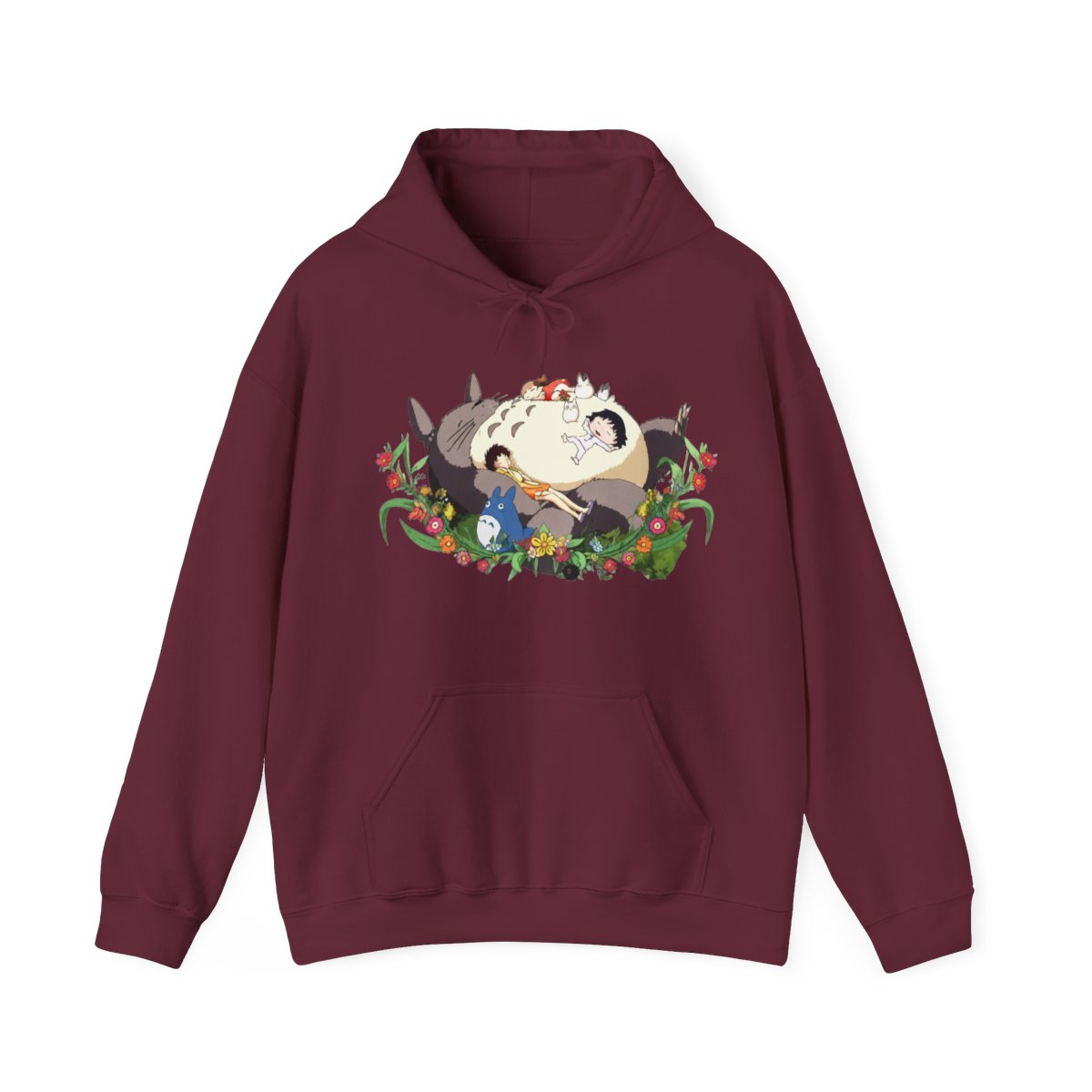 Totoro My Neighbour Totoro & Maruko Street Style Hoodie | Studio Ghibli - alternate angle 4, merchandise