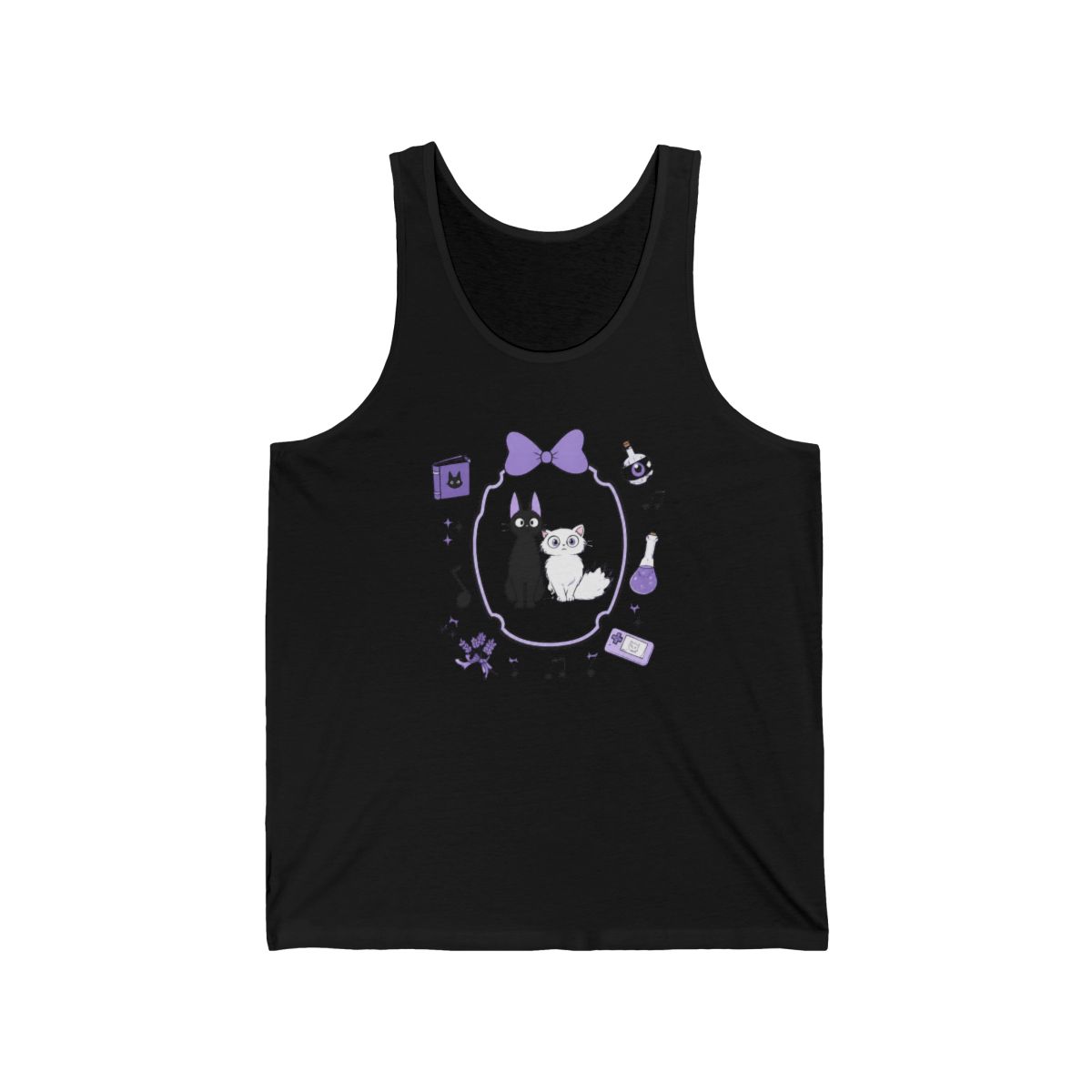 Her Universe Studio Ghibli® Kiki's Delivery Service Cats Layered Girls Tank Top